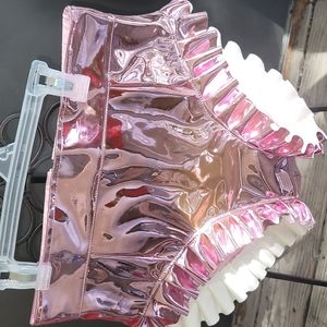 High-waisted Handmade Char Work Room Shorts